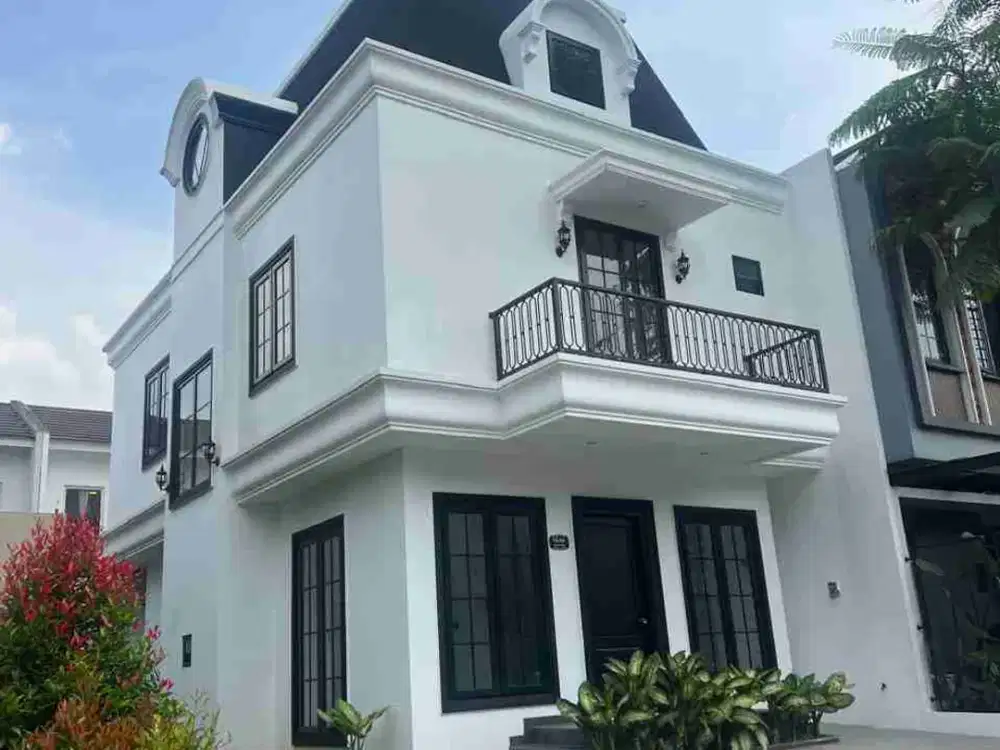 Rumah Baru Hoek Modern Classic Design 3 Lantai The Icon BSD city