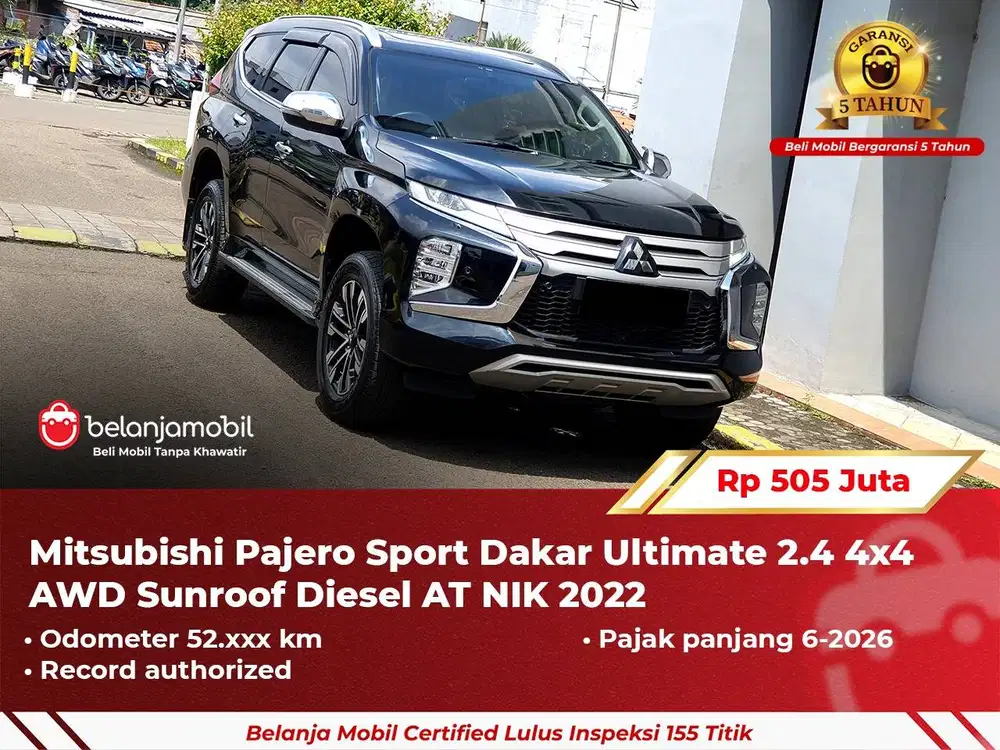 [4X4] Mitsubishi Pajero Sport Dakar Ultimate 2.4 AWD Diesel 2022/2023