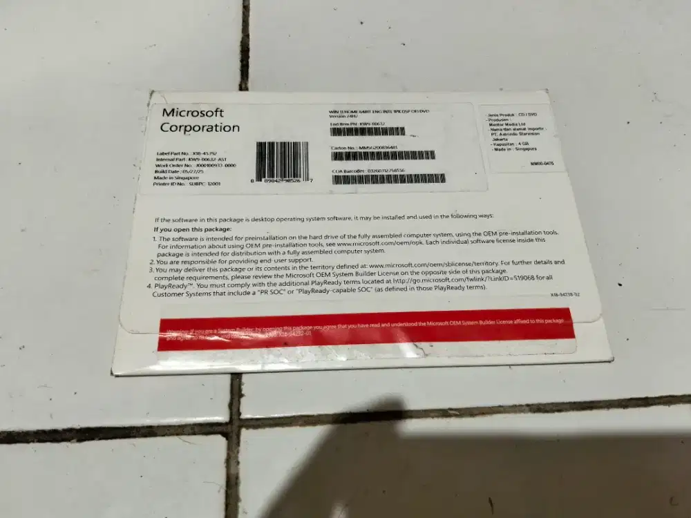 Windows Home 11 64 bit 100% Ori