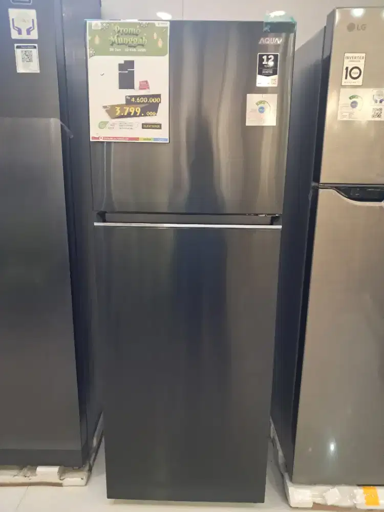 KULKAS AQUA AQRDTM285RAVMX PROMO MUNGGAHAN TANPA DP