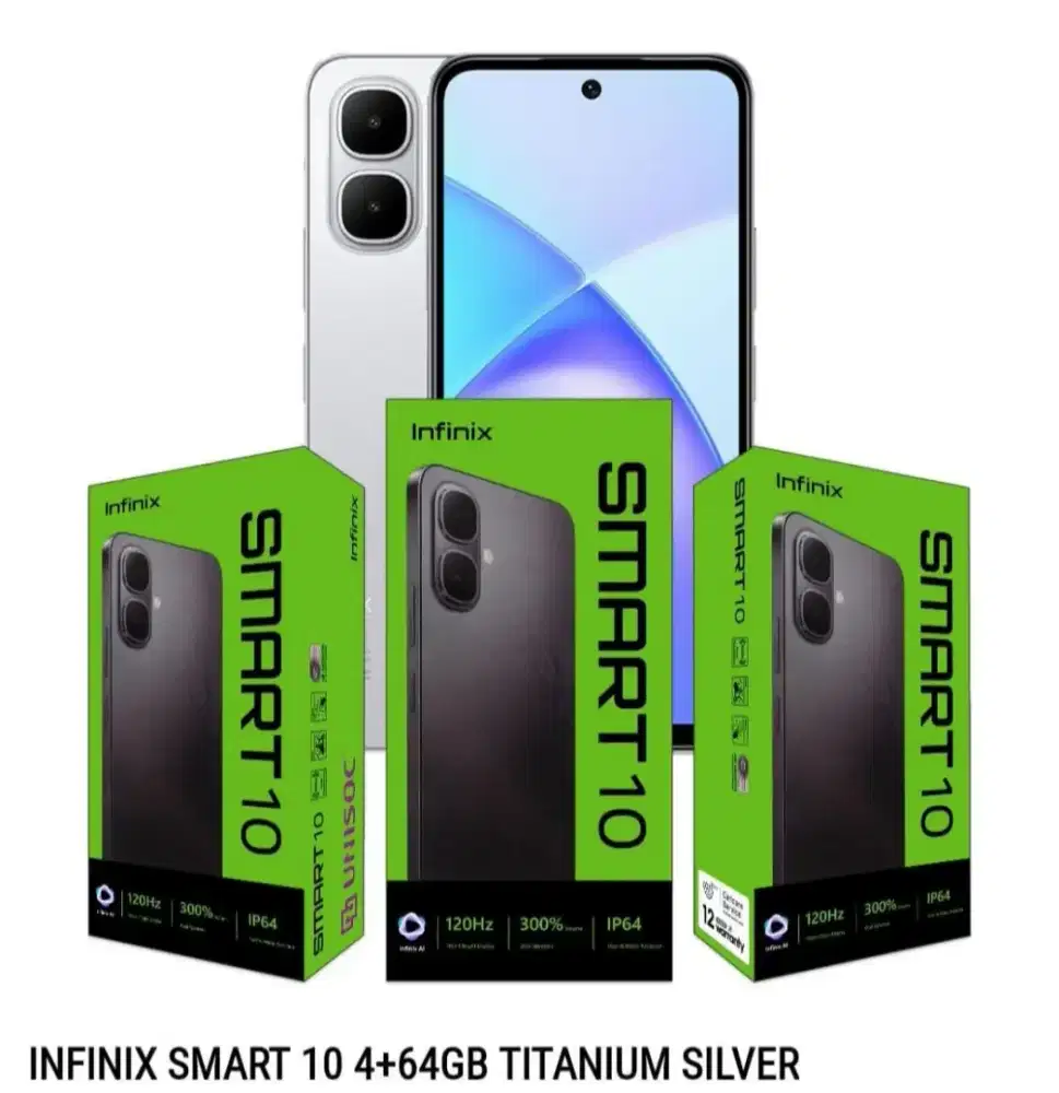 Infinix smart 10 ram 4+4 / 128 gb black