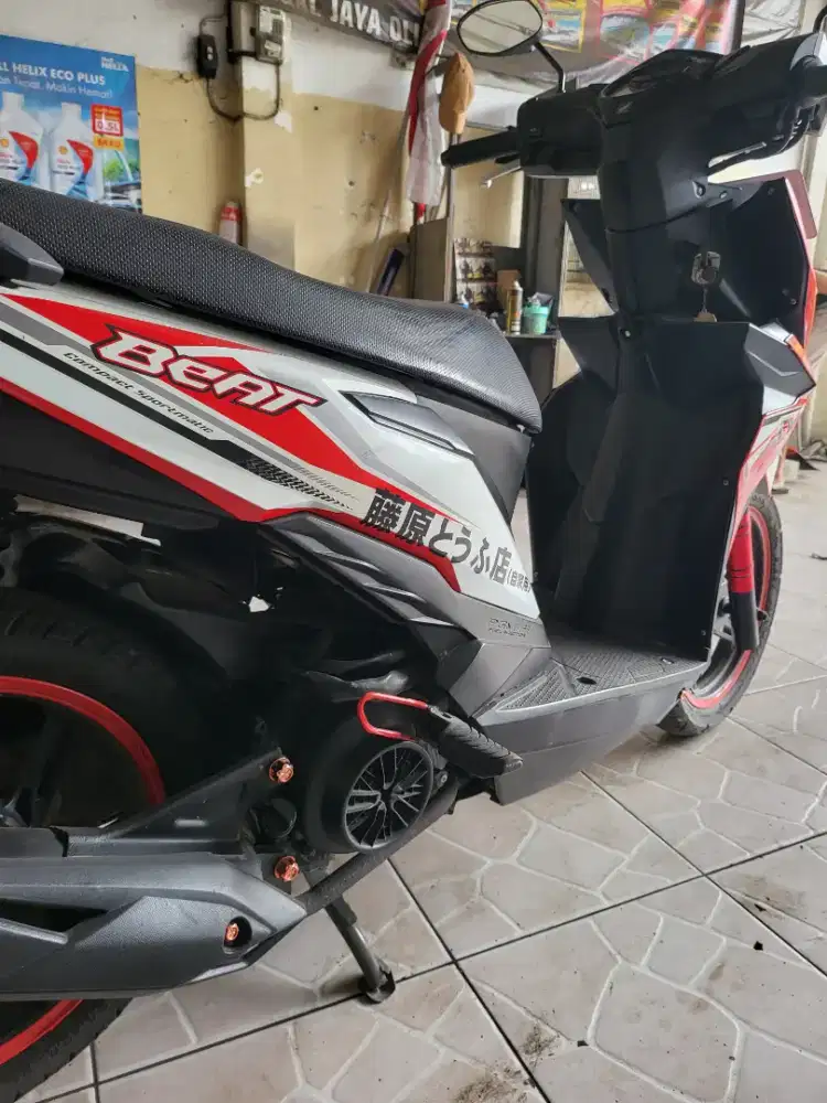 Honda beat 2019 merah putih plat H pajak hidup