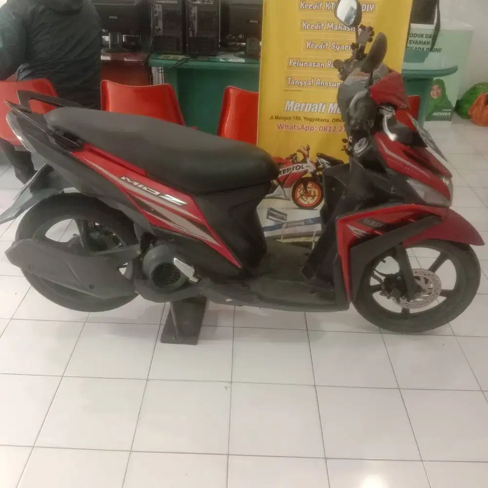 YAMAHA MIO M3 TH 2017 MERAH KREDIT MOTOR MURAH MOKASE MERPATI MONJALI