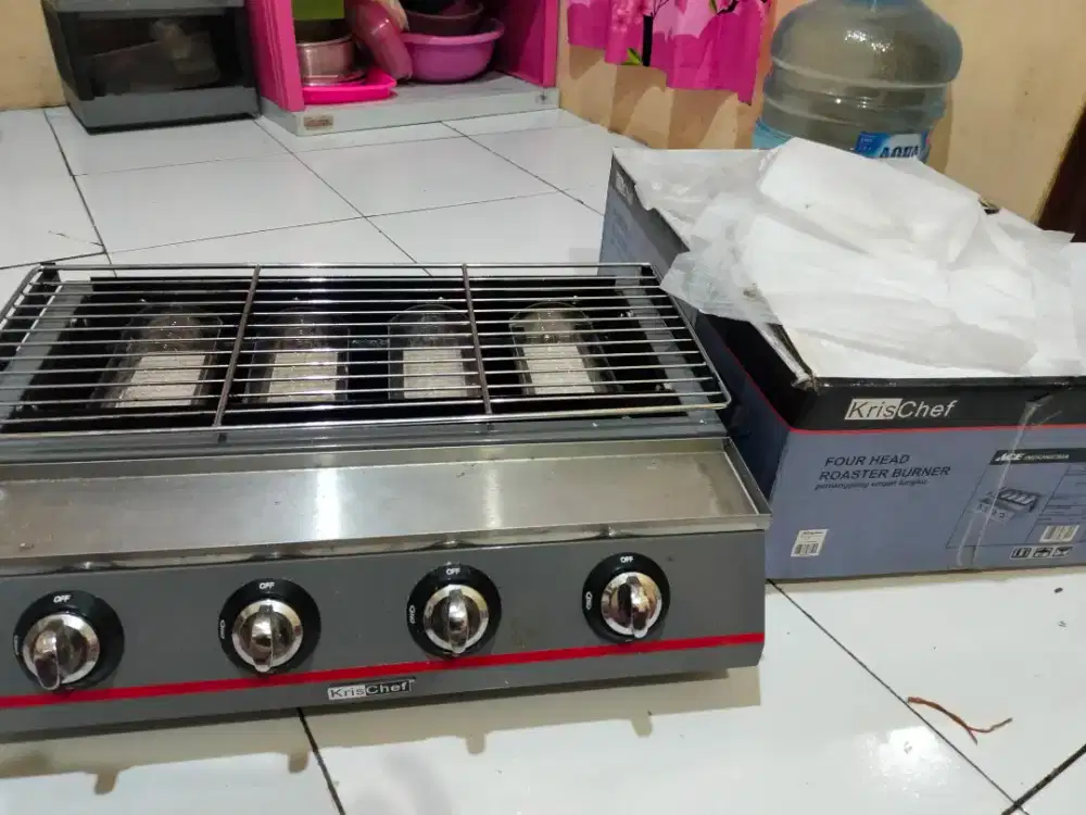 Krischef 4 tungku pemakaian baru 1 kali pakai ..