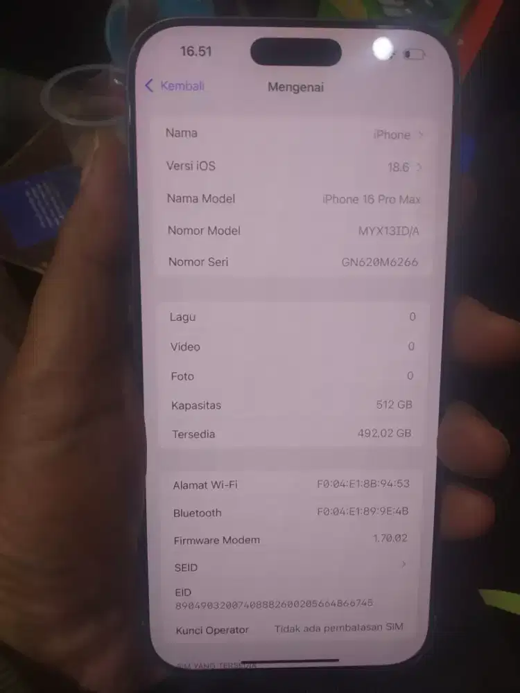 Iphone 16 pro max 512gb ibox