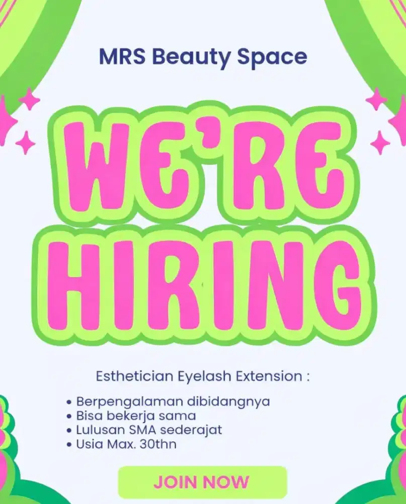 Loker Karyawati Nailart+Eyelash