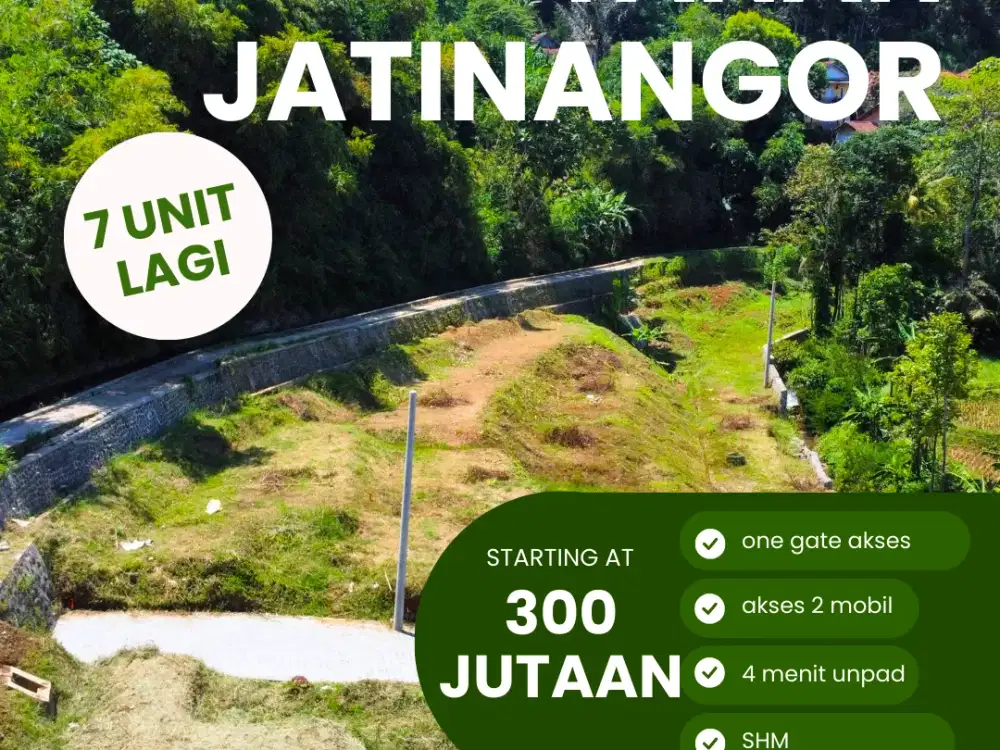 Tanah Kavling Strategis 4 Menit dari Unpad Akses 2 Mobil Jalan Lebar Cocok Kosan dan Investasi