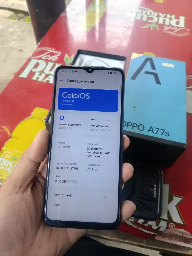 Oppo A77s 8/128 Fullsett Original Resmi Nominus