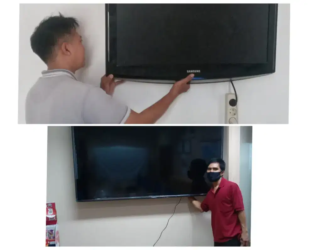 Braket +pasang atau jasa pasang terima rapih breket bracket led tv