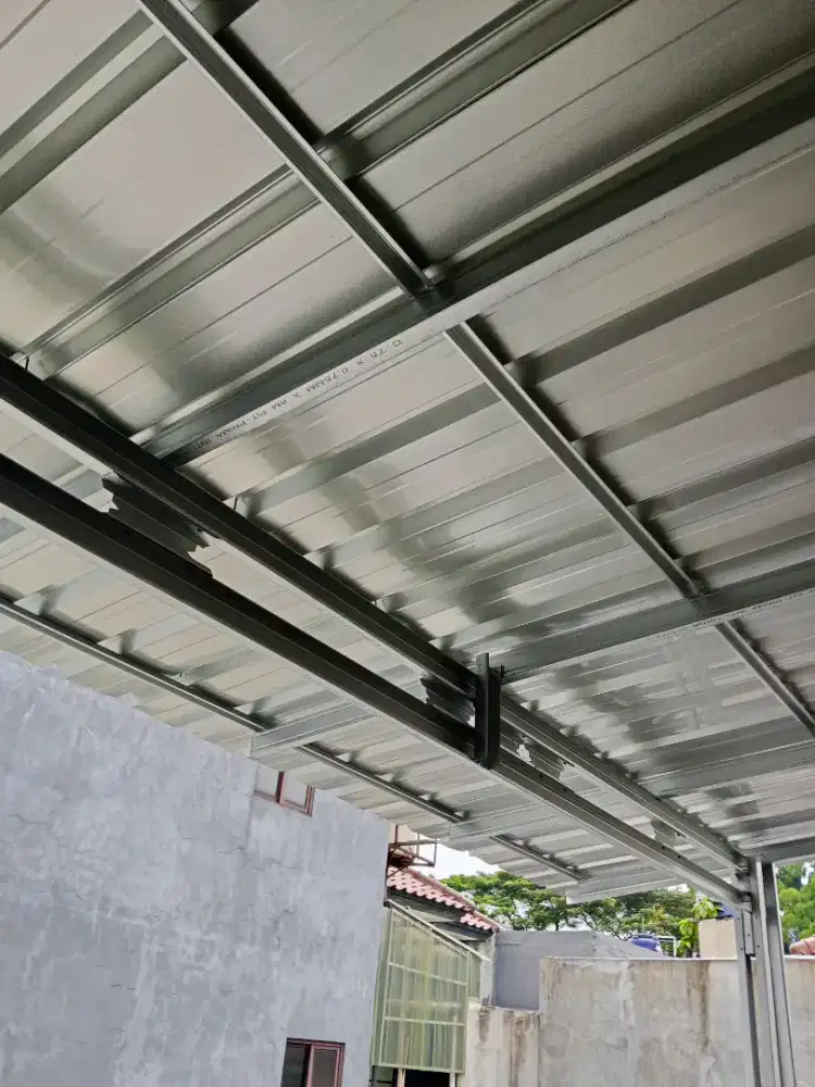 Kanopi baja ringan Atep sepandek polos