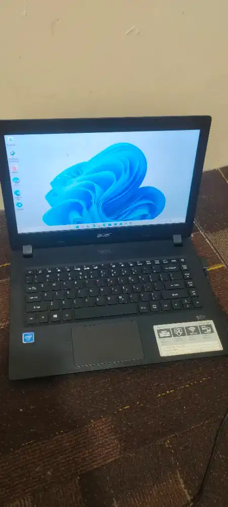 Laptop Acer Aspire A314 Intel N4000 Ram 4Gb SSD 128GB slime tipis 1.7j