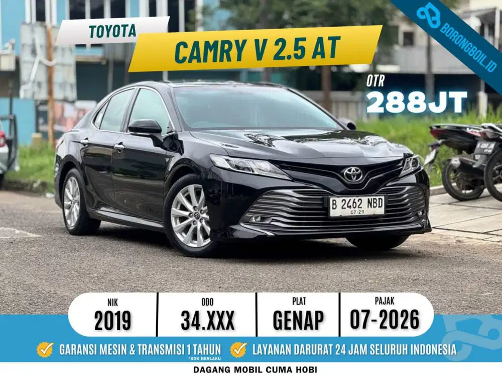 Camry V 2.5 AT 2019 Hitam