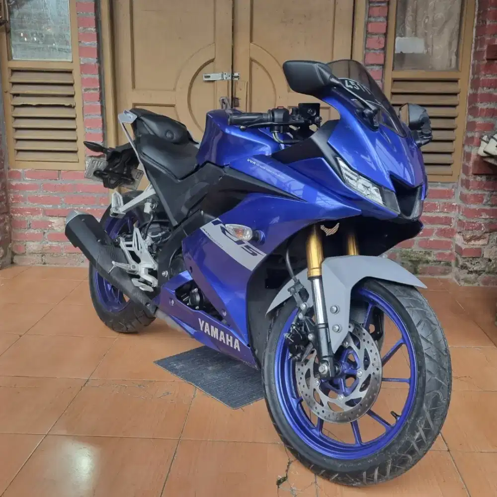 R15 VVA 2021 Biru DP 500K KM LOW YUK MARI GAA