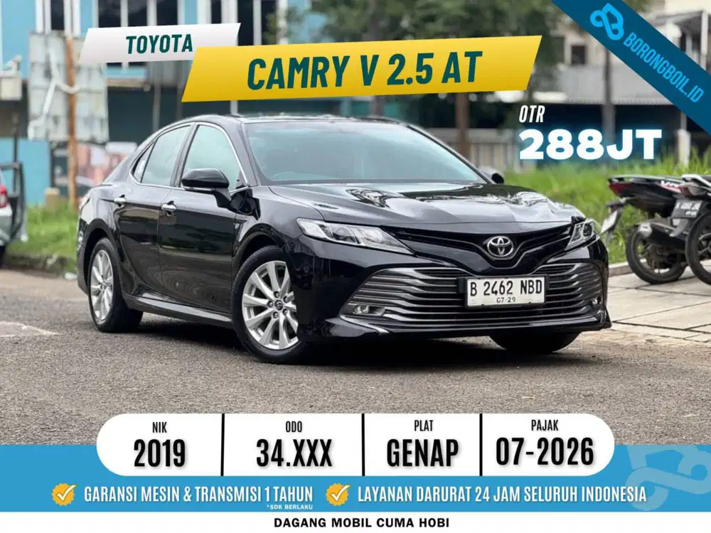 Camry V 2.5 AT 2019 Hitam
