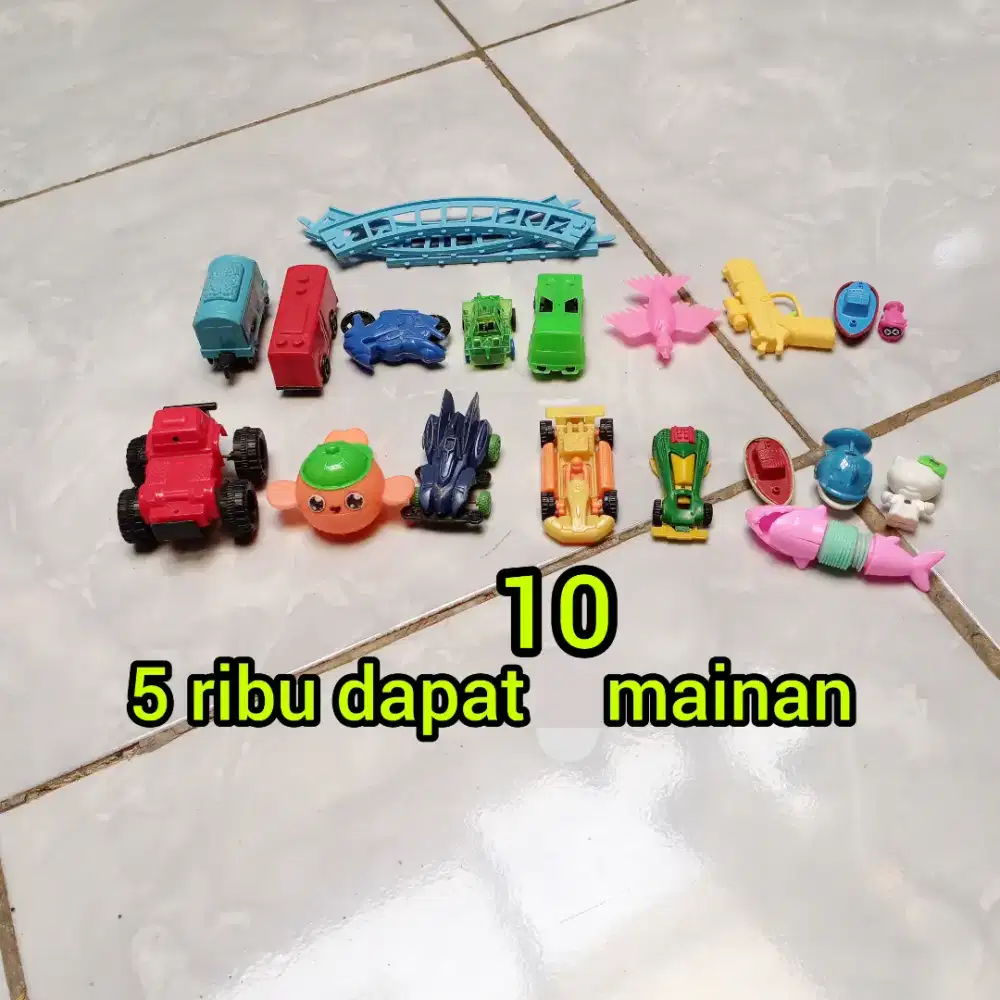 Cuma 5 rebu dapat 10 mainan anak-anak