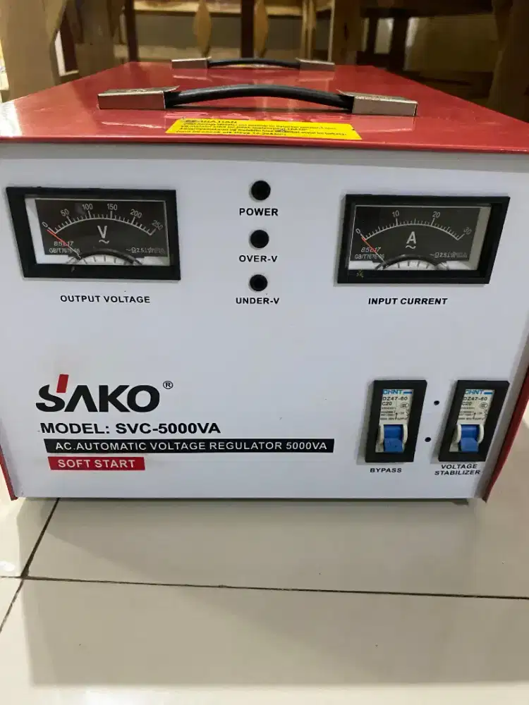 Stabilizer 5000v kondisi mulus belum pernah pakai dari baru