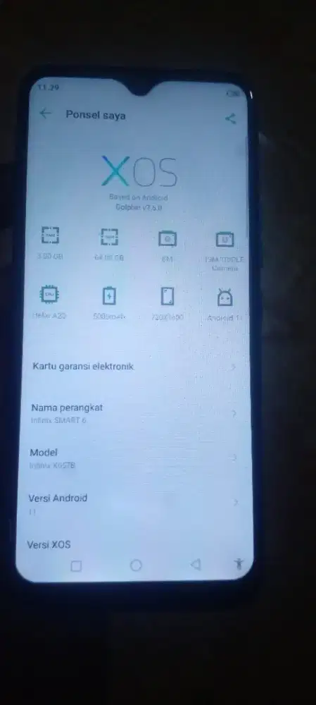 Infinix semart 6 ram 3/64