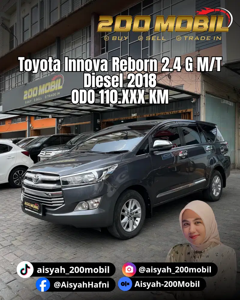 Toyota Innova Reborn 2.4 G M/T 2018 Diesel