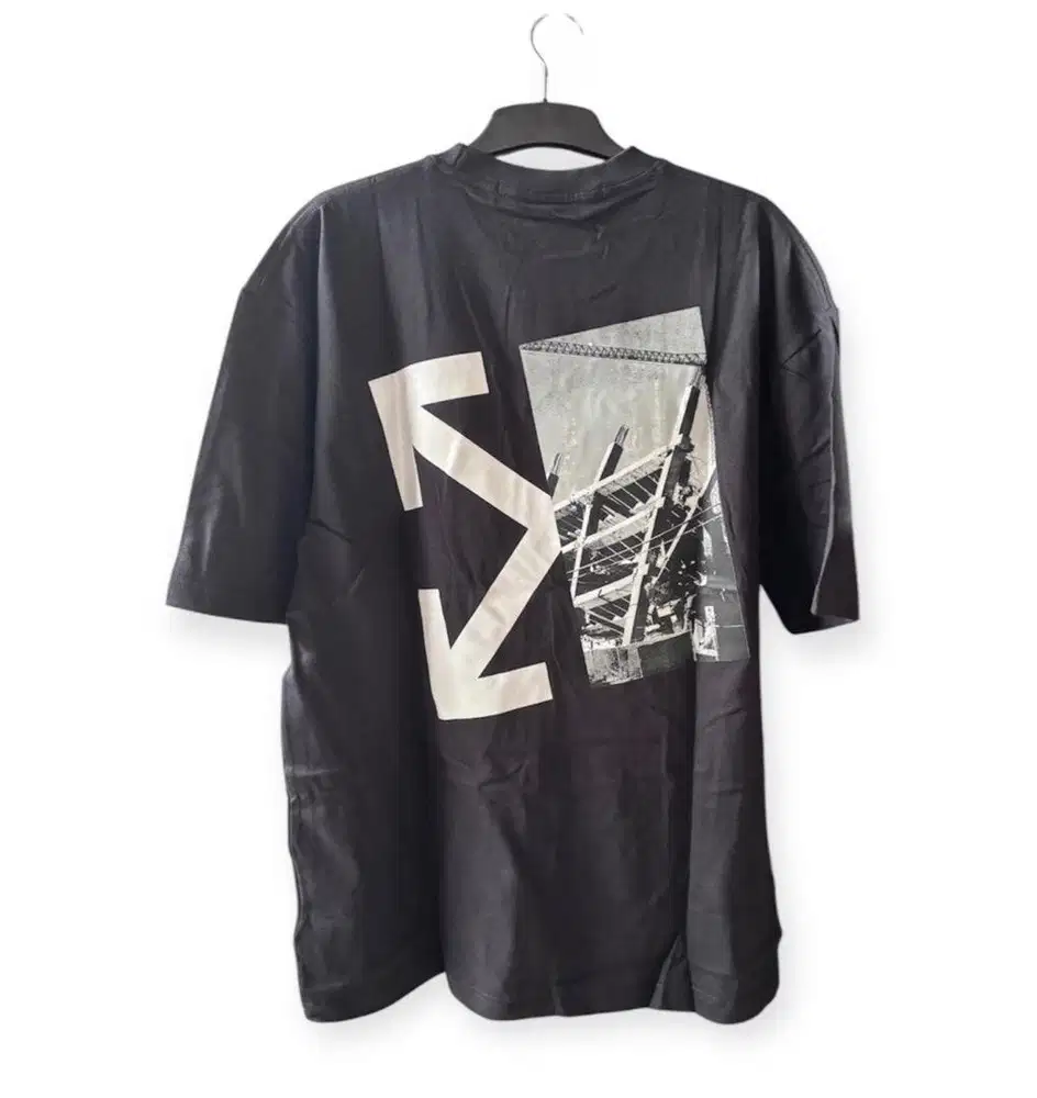 Kaos tshirt oversize preloved bal hitam ow off-white