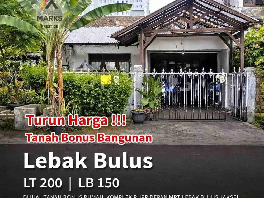 TURUN HARGA!! DIJUAL TANAH BONUS RUMAH DI KOMPLEK PUPR JL. PONDOK PINANG KEBAYORAN LAMA JAKARTA SELATAN

SHM (Waris)
Luas Tanah : 200m²
Luas Bangunan: -+ 150 m²
Raw Jalan 2 Mobil

Harga 5 M Menjadi 4 M Nego


Lokasi Area sangat strategis
5 Menit Ke stasiu