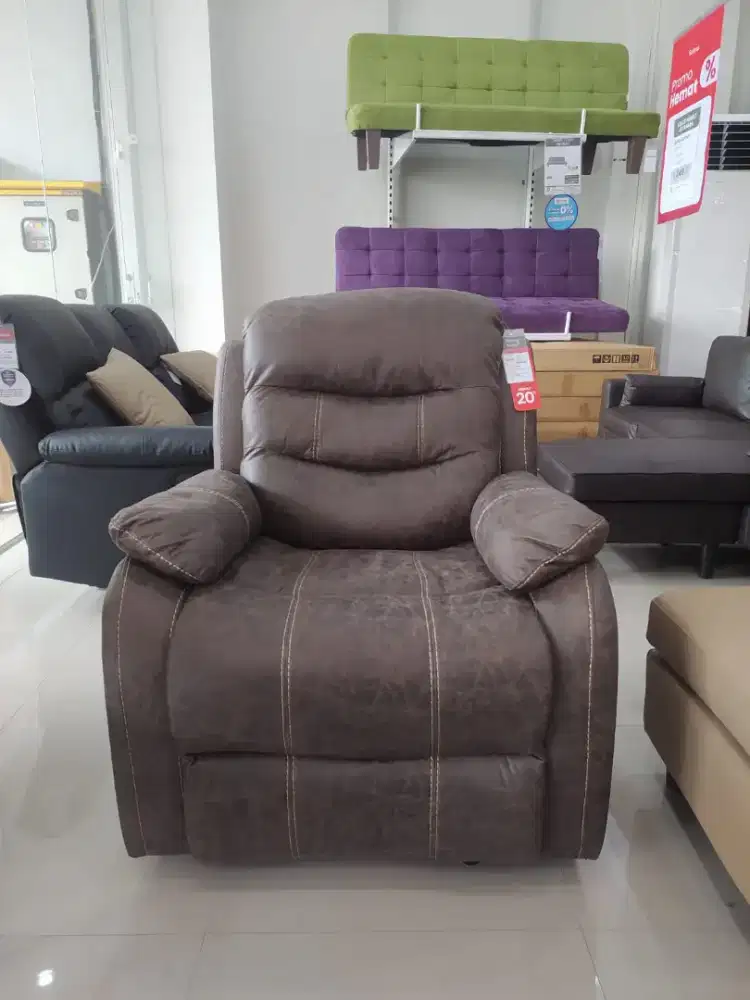 Selma Lalita Sofa Recliner Fabric 1 Seater