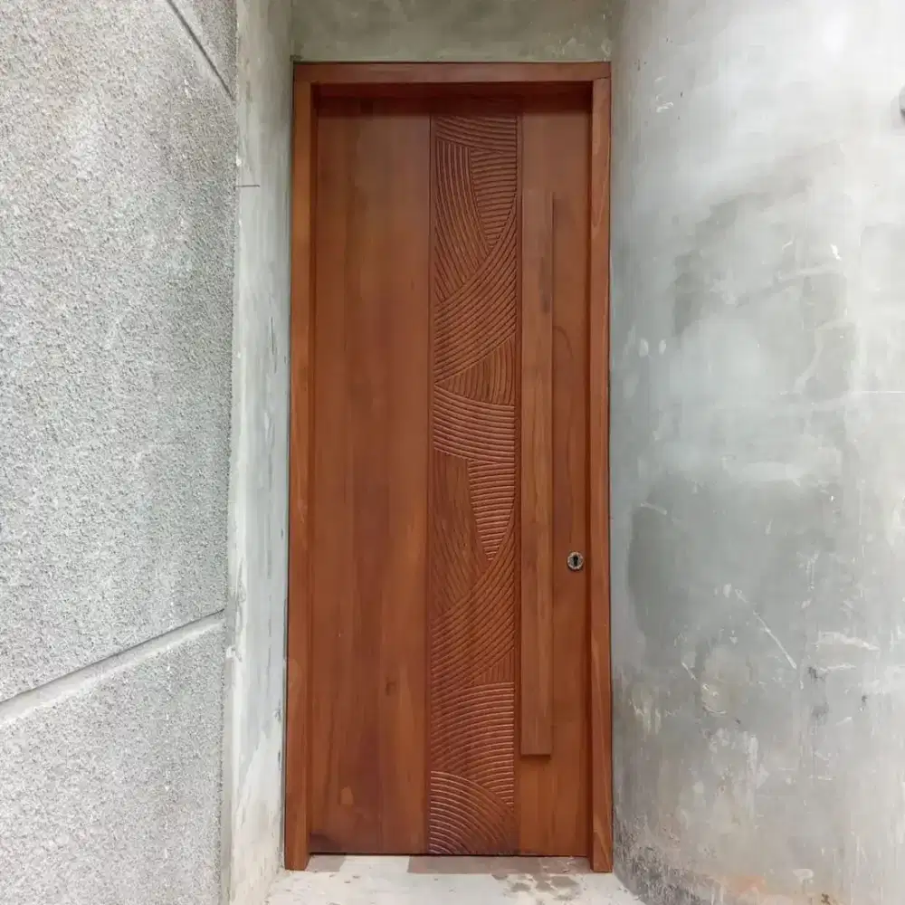 Kusen pintu kayu jati