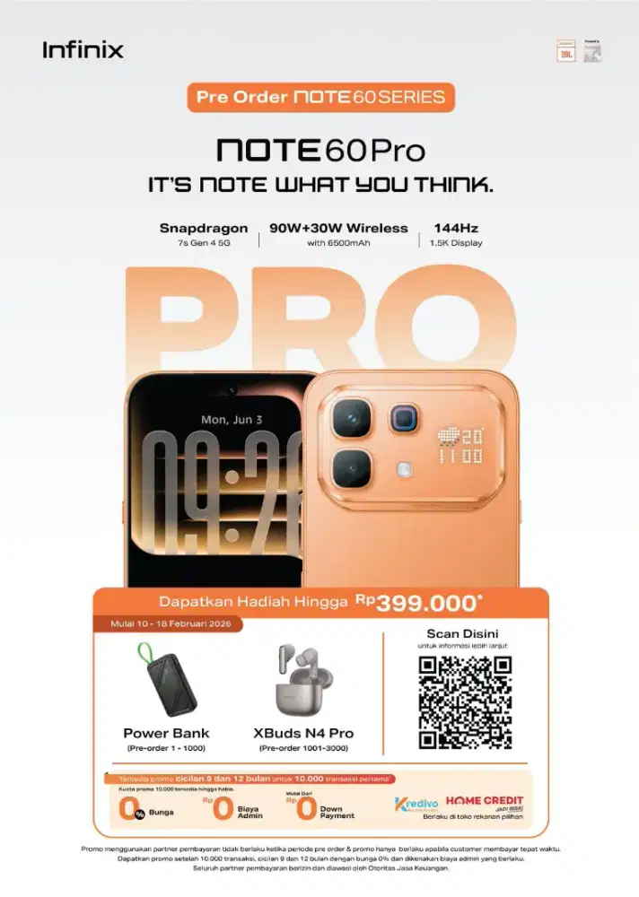 PRE ORDER INFINIX NOTE 60 PRO