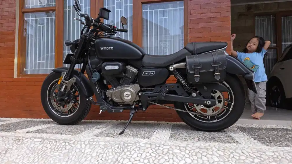 WMOTO morbius hitam tahun 2024 plat AB