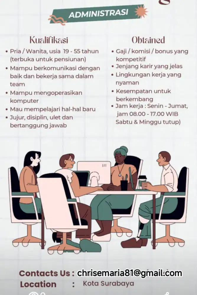 Lowongan kerja Administrasi
