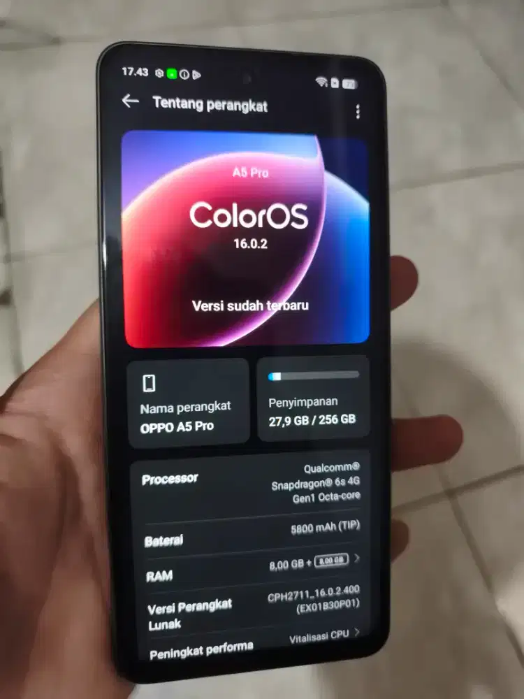 OPPO A5PRO 8/256GB FULLSET