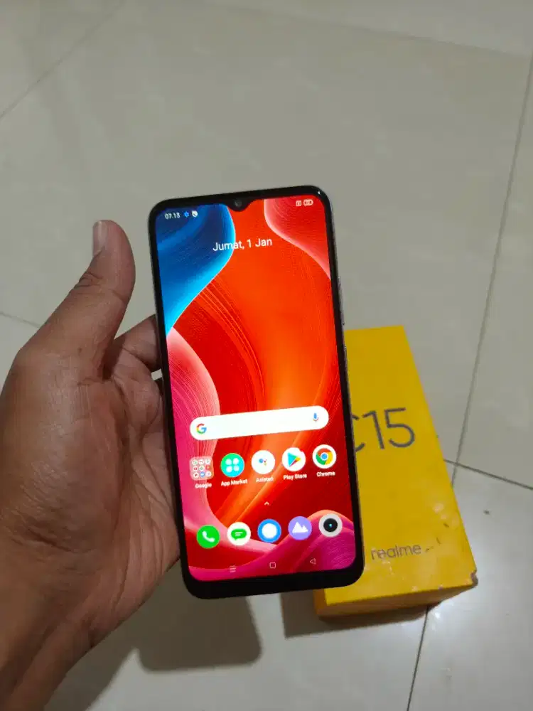 Realme c15 64gb grey fulset