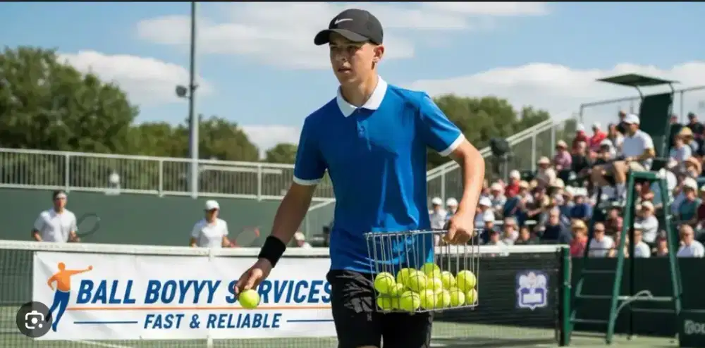 Freelance / kerja sampingan Ball Boy di lapangan Tennis
