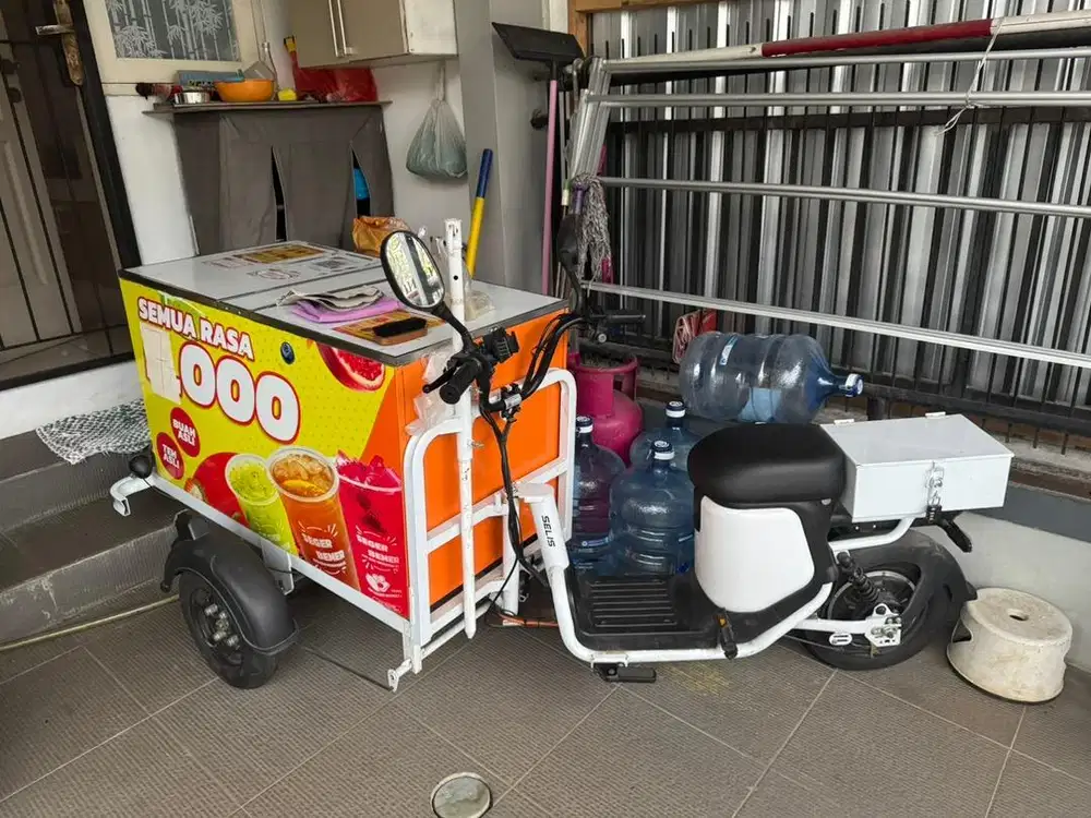 Sepeda listrik gerobak buat usaha