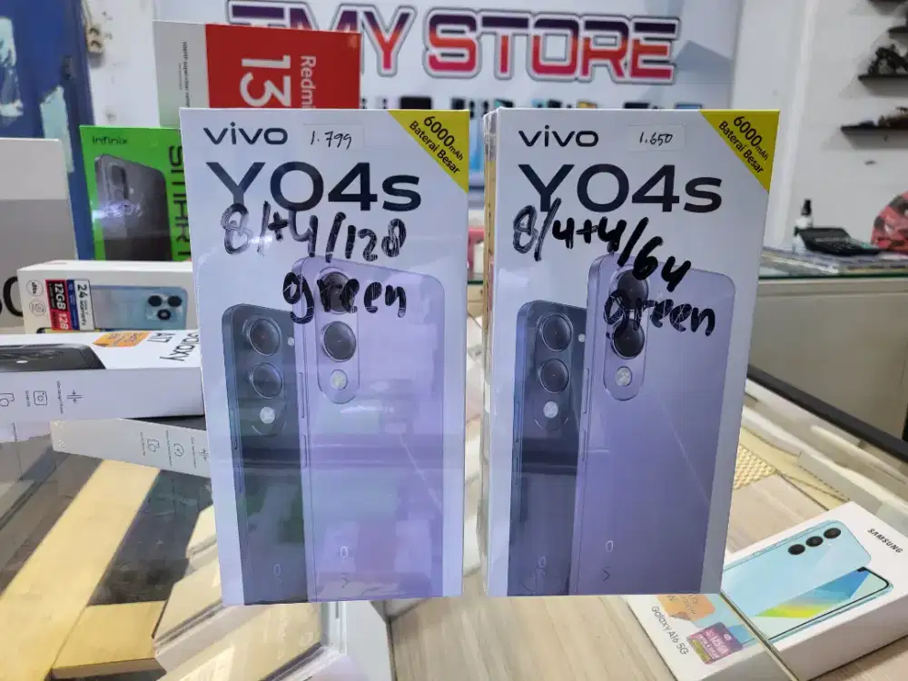 VIVO TERBARU Y04S RAM 4+4/128GB GARANSI RESMI INDONESIA