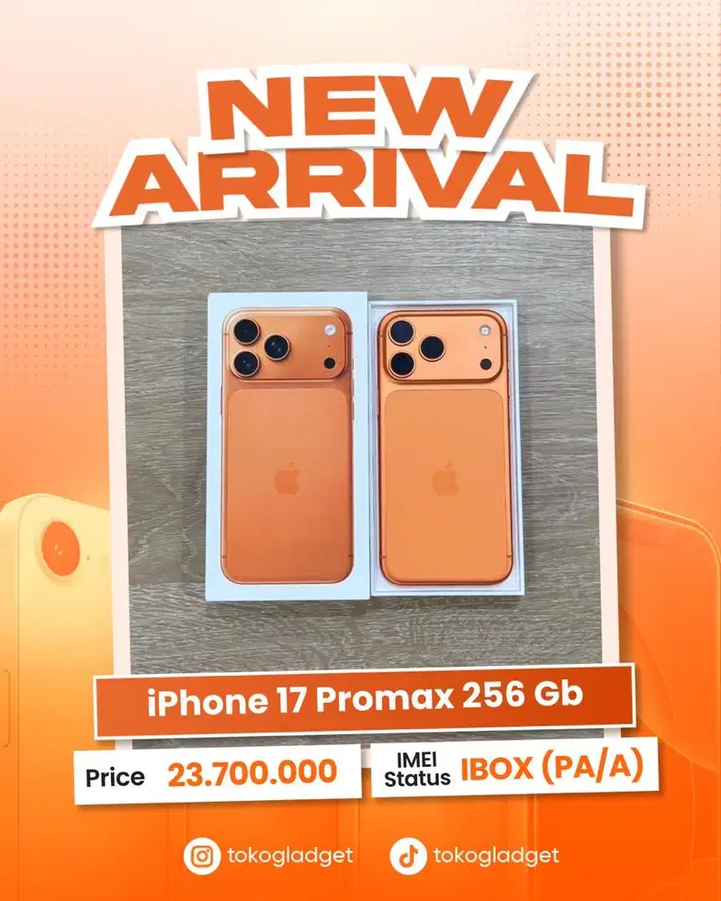 iPhone 17 Promax 256 Gb ex IBOX