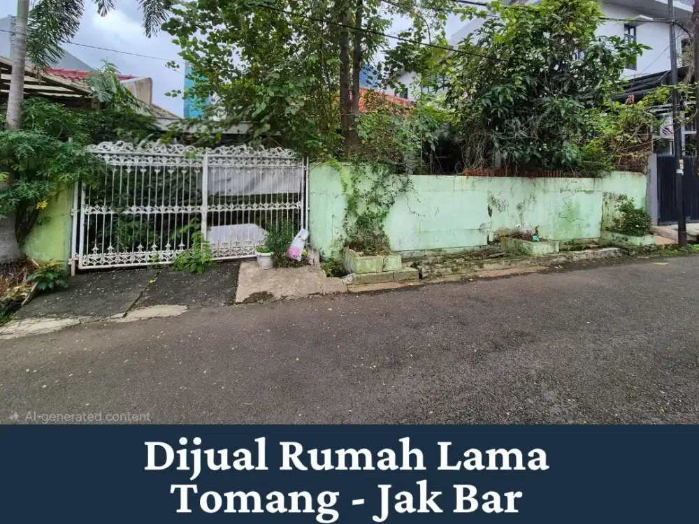 Rumah Lama di Tomang  hanya 3 menit ke TOL Dalam Kota