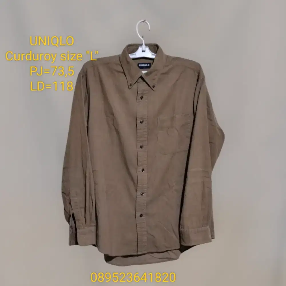 Kemeja CURDUROY Uniqlo
