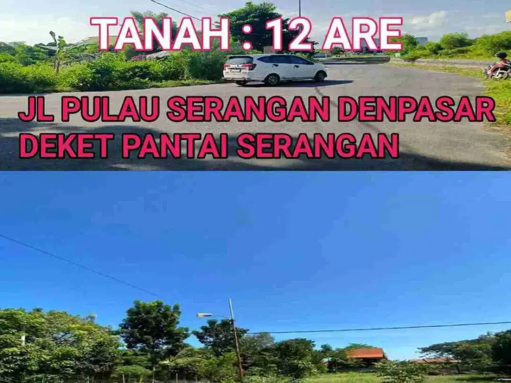jl utama pantai serangan!! 12 are tanah di jual deket pantai