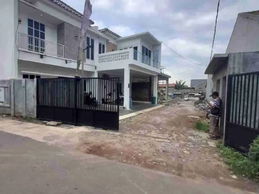 Rumah cluster mewah unit on progres dinding ful batamerah dijatibening lokasi strategis dekat stasiun LRT Jatibening bebas banjir