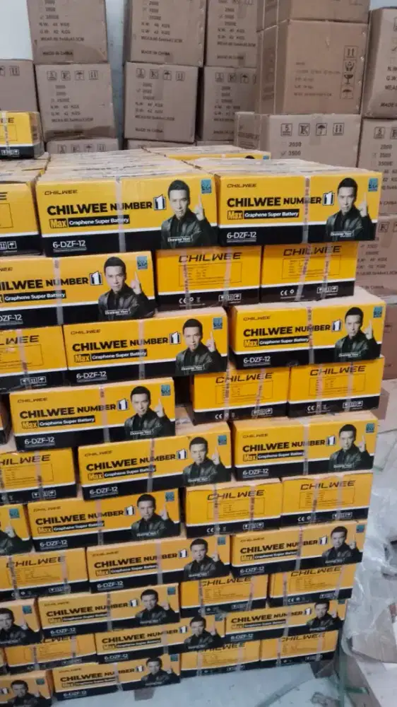 BANYAK DICARI! AKI CHILWEE 48V 12Ah FULL SET 4 PCS – ORDER SEKARANG!