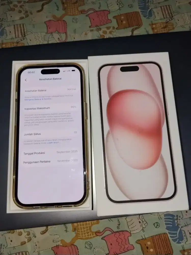 Di Jual iphone 15 pink 128