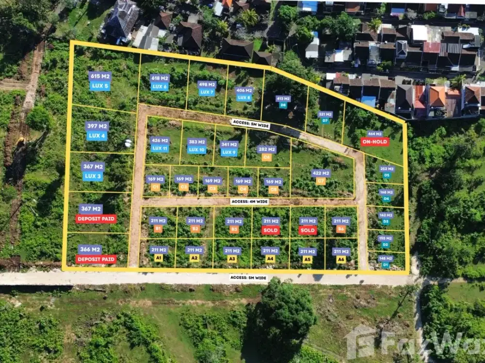 Land for sale in Uluwatu, Bali