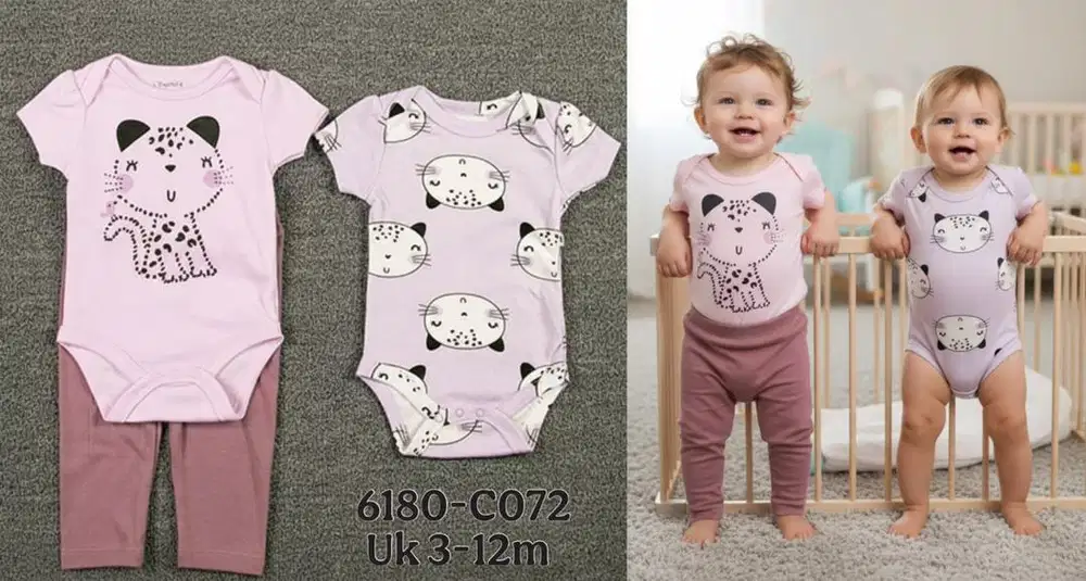 Baju Baby Set Jumper Perempuan.