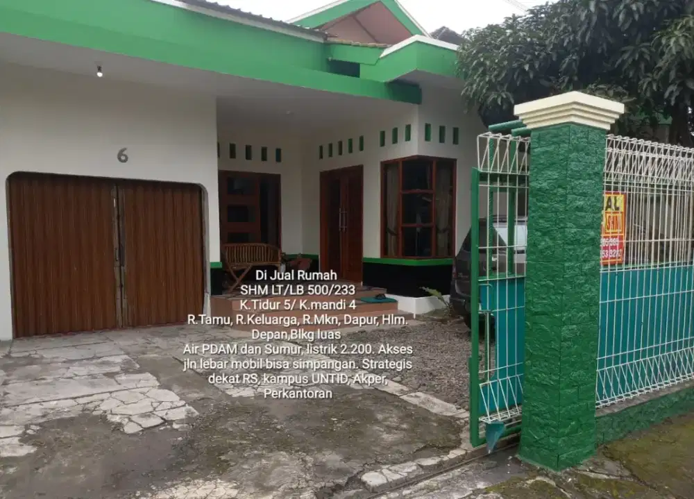 Rumah Strategis, dpn Jln Raya, Aman nyaman