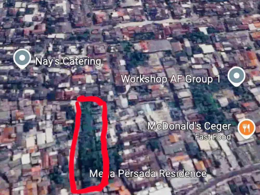 DIJUAL TANAH Strategis LUAS 2760m2 di jl Ceger Raya, Pondok Aren, tangerang Selatan