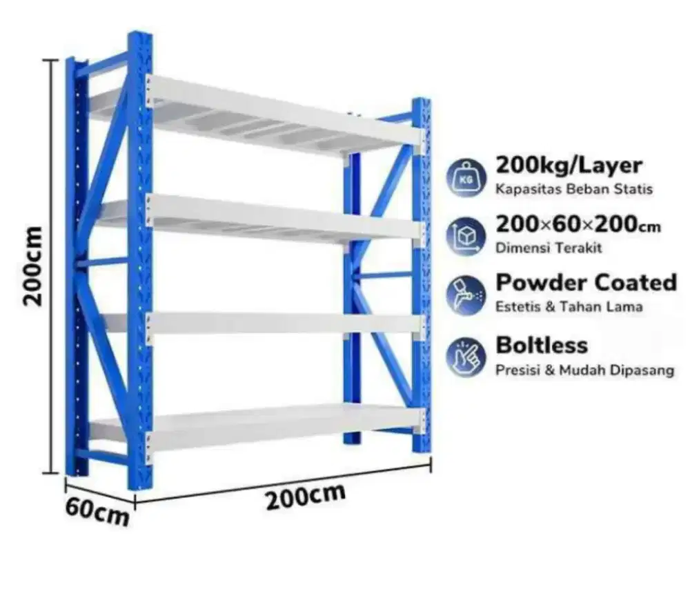 Rak minimarket. Rak gudang