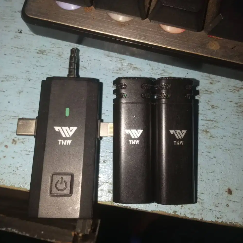 Mic Wireless 3in1 TNW Y12 Double Mic cocok iPhone Andoid SECOND