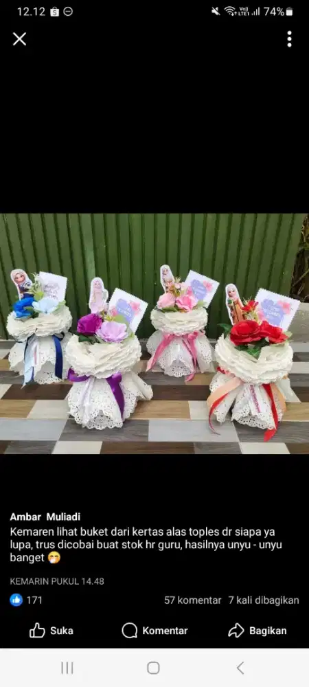 Freelance untuk Jualan Buket Wisuda