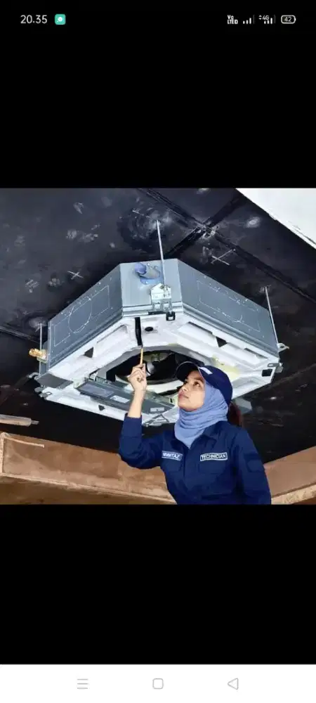 Jasa servis AC kulkas mesin cuci kompa air dll bergaransi