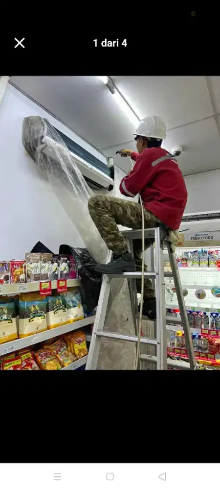 Jasa servis AC kulkas mesin cuci kompa air dll bergaransi